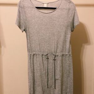 Gray, T-shirt material dress